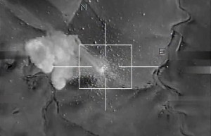 French image of a strike against 'Daesh defensive positions' near Kirkuk, Iraq November 19th 2014 (Ministère de la Défense )