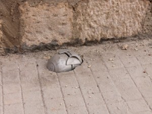 Remains of a cluster bomb allegedly dropped by Russian warplanes on Al Murja, Dec 14th via SNN)