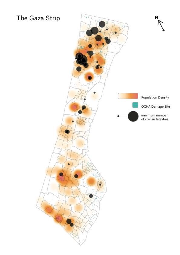 Airwars' mapping of population density onto civilian harm