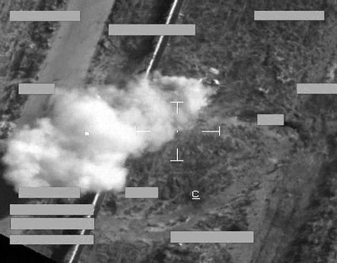 British Tornado airstrike on an ISIL technical, Sept 29th-30th 2014. (UK MoD)