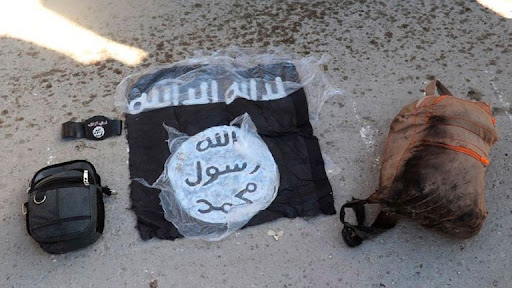 The belongings of some Islamic State fighters. Pic: SDF via AP