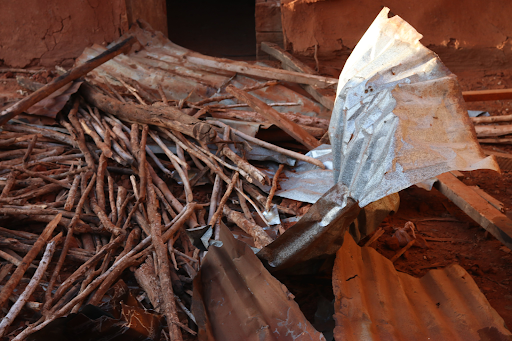 Damage caused by alleged Kenyan airstrikes on Jilib on August 15, 2023. (Image posted by @xuquuqda1)