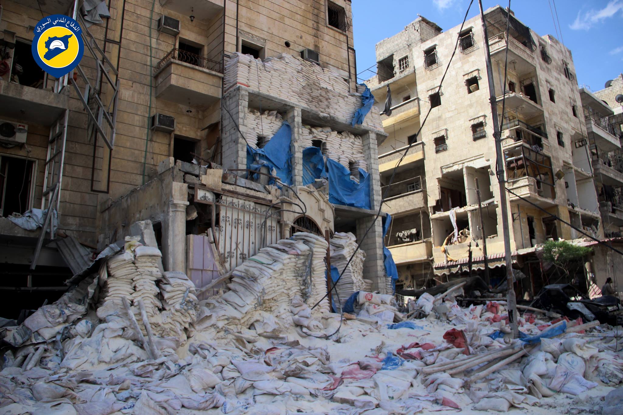 The remains of the MSF hospital in Sukkari following a strike on April 27th (via White Helmets)
