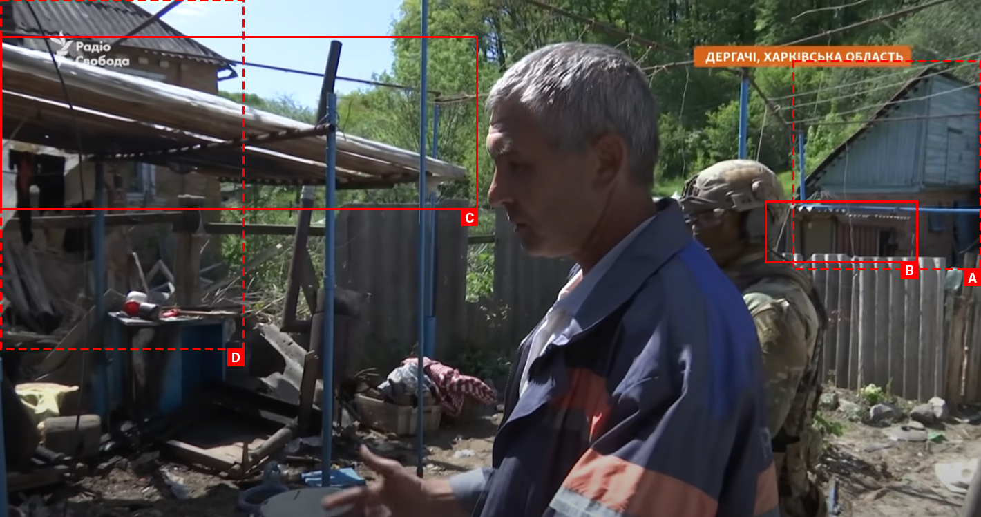 Tagged visual material from sources
