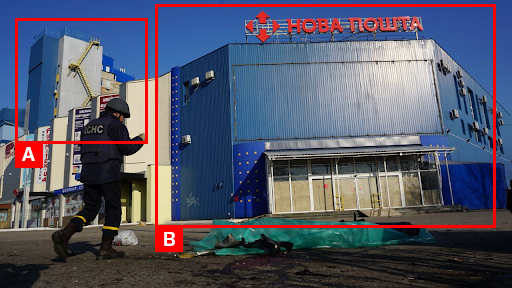 Tagged visual material from sources