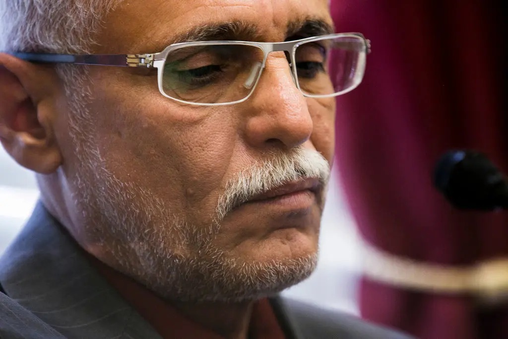 Faisal bin Ali Jaber, a Yemeni who lost relatives in a drone strike, visited Washington. Credit...T.J. Kirkpatrick for The New York Times