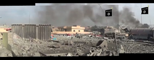 Stills from an Al Jazeera report (Daesh video). Published on Jun. 11th, 2015 (one week after the incident).