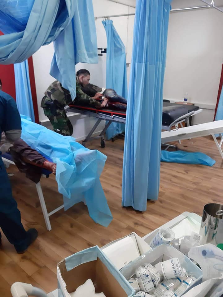 Victims being treated after shelling on Tripoli on February 4th, 2020 (via Hona Souq Al-Khmies)