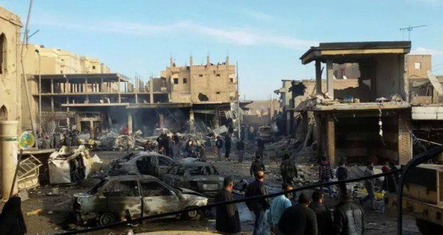 A sample of images showing general destruction in Tabaqah, following a confirmed Coalition airstrike in the vicinity, 21st March 2017. See CS602 and CS604 for more details. (via Syriahr)