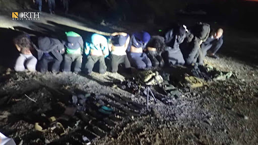 ISIS members arrested by SDF in an operation on February 8, 2022. (Image posted by North Press Agency)