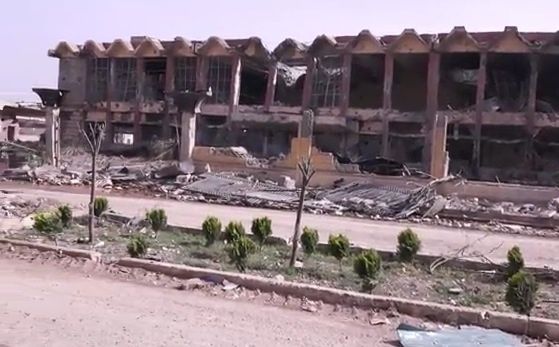 The aftermath of an alleged Coalition or Russian raid on Raqqa, April 10th (via RBSS)