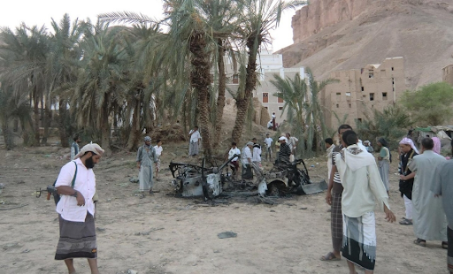 Damage caused by alleged US drone strikes on August 28, 2012. (Image posted by Aljazeera)