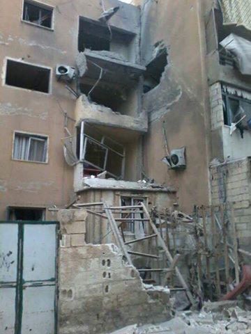 Destruction of civilian homes following an alleged Coalition strike on Al Awwal, Tabaqa, March 22/23 (via RBSS)