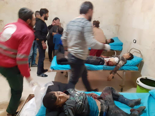 Most of those killed and injured in the alleged Turkish strike on Tal Rifaat, Dec 2nd 2019, are children (via SOHR).