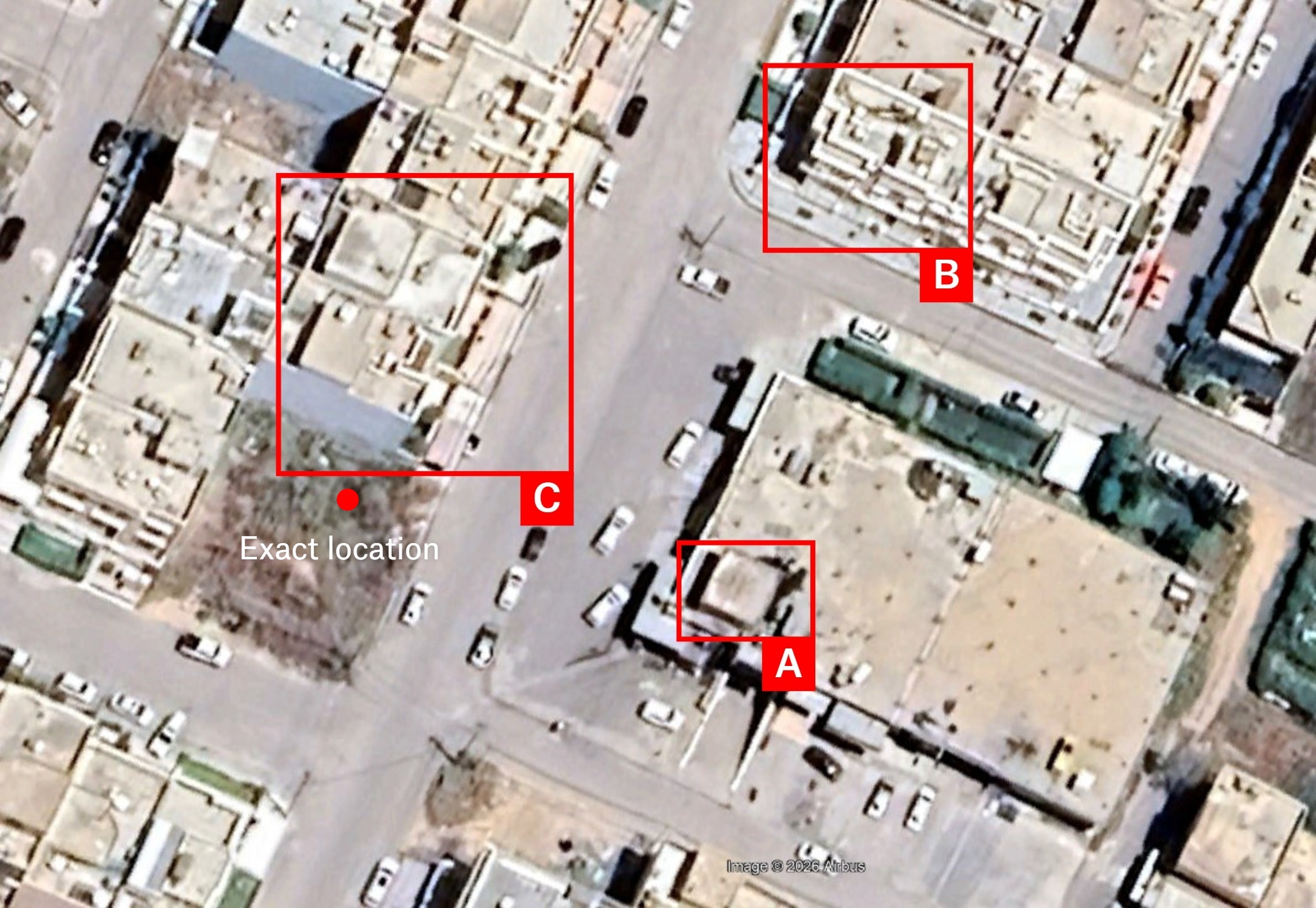 Exact location in 32 Park neighbourhood
