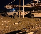 Image via Alghadeer in the aftermath of the American airstrike that hit Karabala international airport project that was still under construction bordering Najaf province on March 13th, 2020.