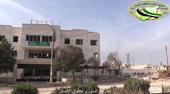 Destruction caused by a raid on Azaz, Feb 15th (via SO4HR)