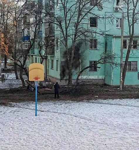 Damage caused by shelling of Kharkiv on March 20, 2022. (Image posted by Tipichnoextz via Telegram)