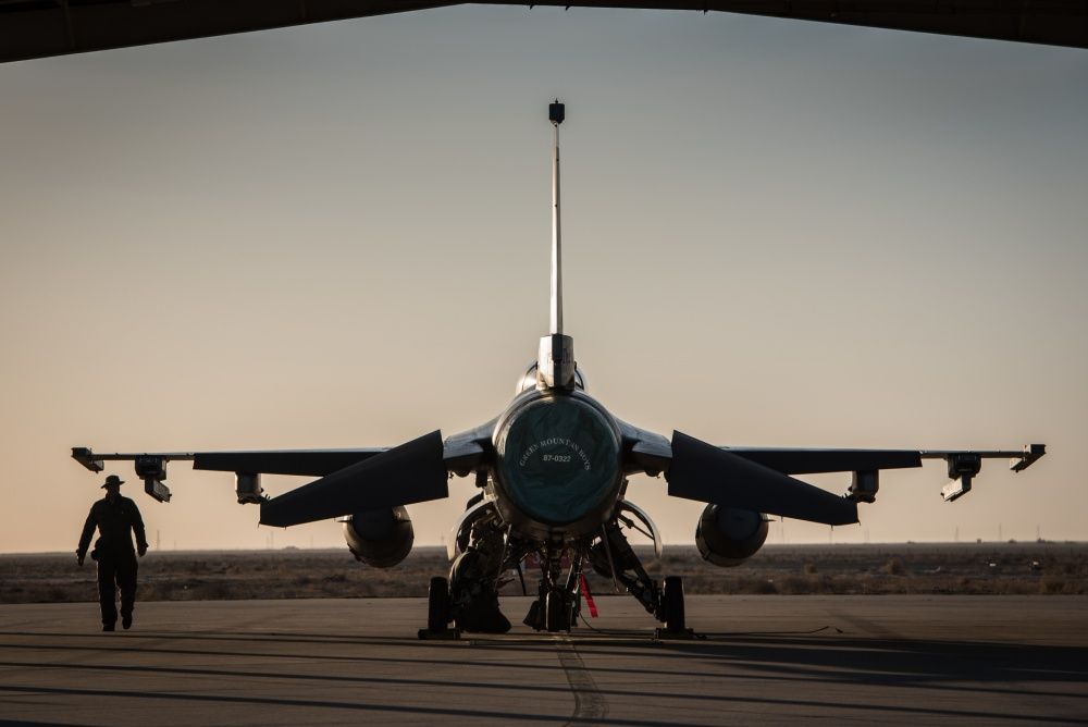 Air Force F-16 Fighting Falcons from the Vermont Air National Guard join the fight against ISIL, Dec 10th.