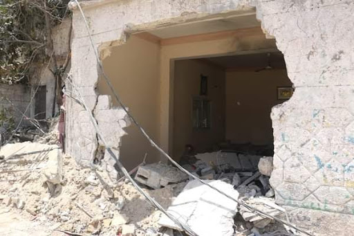 Damage to citizen's homes in Beit Hanoun from strikes on May 20th, 2021. (Image posted by @SafaPs)