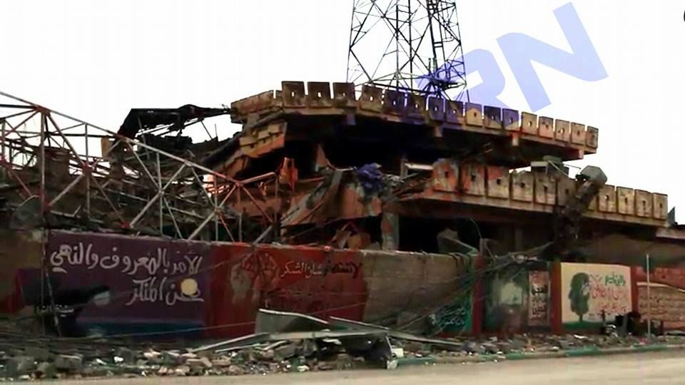 One of at least four telephone exchanges destroyed in co-ordinated strikes on Mosul on April 9th (via NRN News)