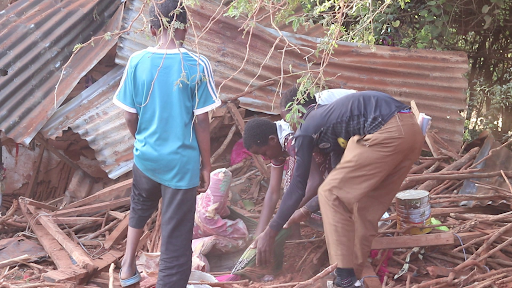 Damage caused by alleged Kenyan airstrikes on Jilib on August 15, 2023. (Image posted by @xuquuqda1)