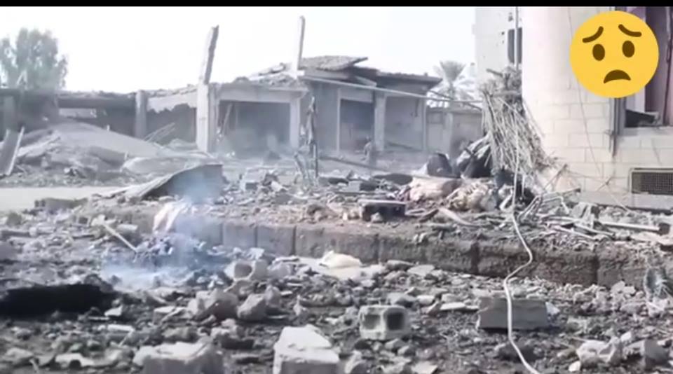 Pictures of destroyed houses, targeted in an alleged Coalition airstrike (via Hajin Magazine Facebook page).