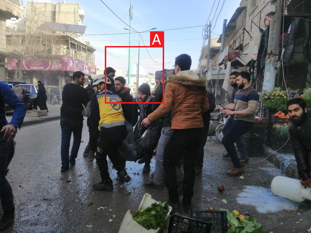Tagged audio-visual material from sources. Imagery: Syria Civil Defense