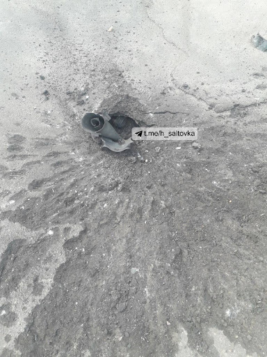 Damage caused by alleged Russian shelling of Lysa Gore on April 11, 2022. (Image posted by H_saltovka via Telegram)