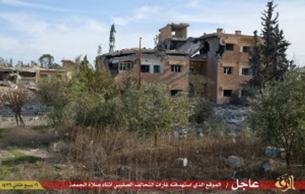 The building in which ISIL claims US hostage Kayla Mueller died in a coalition airstrike, February 6th 2015.