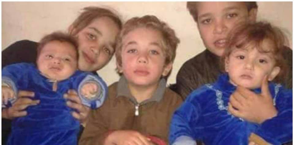 Children of Ibrahim al-Said, killed in an alleged Coalition airstrike on Hajin on December 6th 2017 (via Palmyra Facebook page).