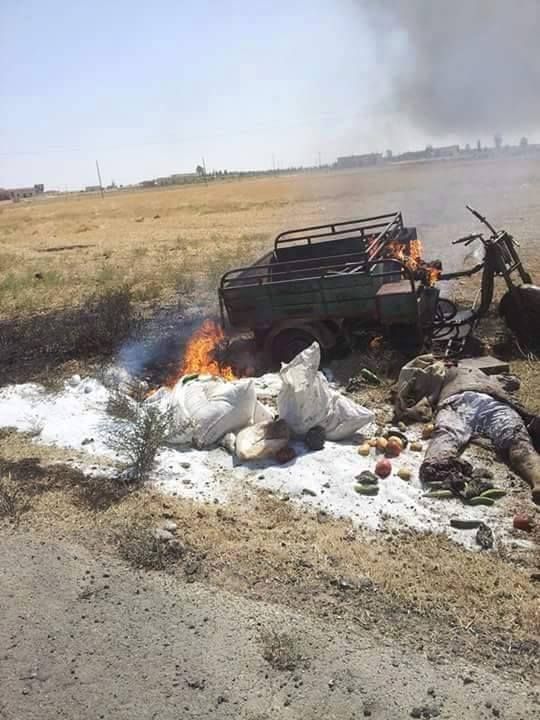 Site of alleged coalition strike, June 19 2015, in which a vegetable seller died 