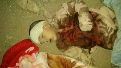 An alleged child casualty of the January 29th 2017 raid (@mazenyemen, January 29th 2017)