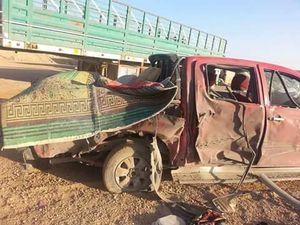 The vehicle allegedly destroyed in a Coalition airstrike on August 8th (Wet News)