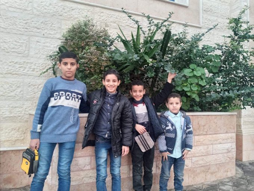 Abdul, Suhaib, Yahya, and Osama Al Hadidi, killed in Israeli strikes on Al Shati camp on May 15th, 2021. (Image posted by @Omar_Madaniah)