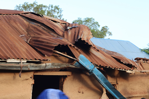 Damage caused by alleged Kenyan airstrikes on Jilib on August 15, 2023. (Image posted by @xuquuqda1)