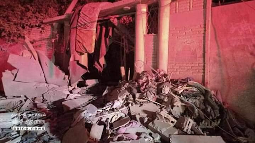 Damage caused by strikes on Rafah on May 13, 2021. (Image posted by Mohamamd Al Rantisi)