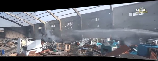 Stills from an Al Jazeera report (Daesh video). Published on Jun. 11th, 2015 (one week after the incident).