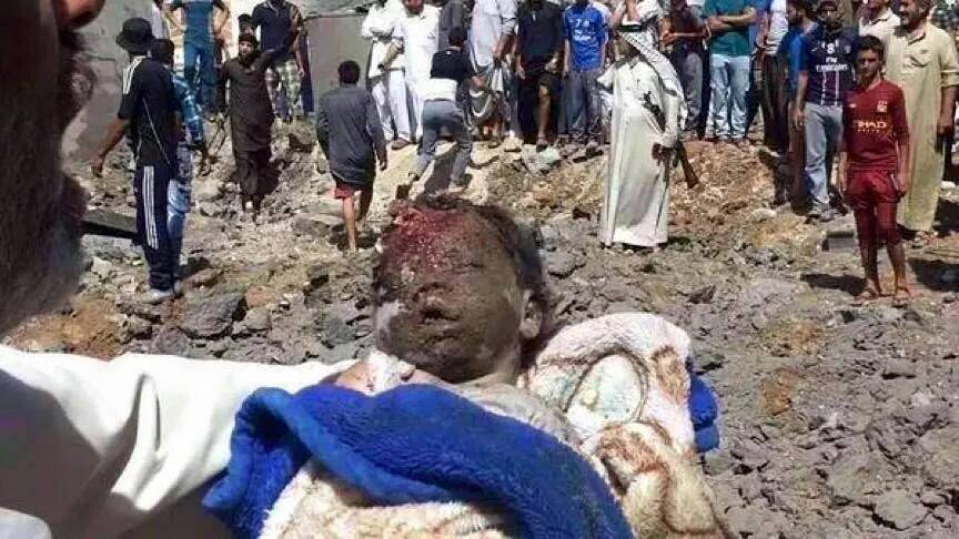 An infant allegedly killed in the attack (via Rudaw)