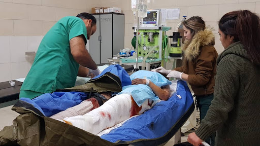 Civilians killed and injured in an alleged Turkish strike on a vehicle of 5 civilians in Qurunful village in Syria on Nov 20th, 2019 (via ANHA)