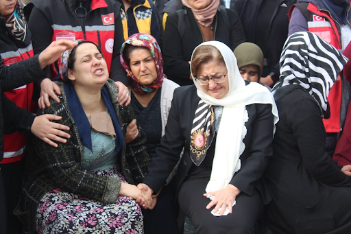 "5-year-old Hasan Karataş, who was martyred in the rocket attack carried out by PKK/YPG terrorists against Gaziantep's #Karkamış district, was buried in tears with a ceremony." (Image via @milliyet / Twitter)