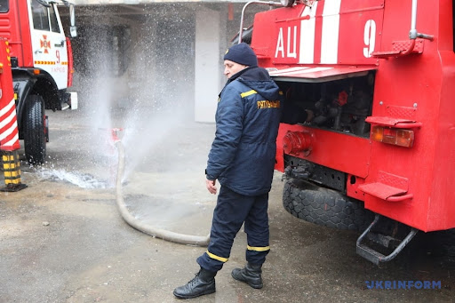 Aftermath of alleged Russian shelling of Kharkiv administration building on March 1, 2022. (Image Ukrinform