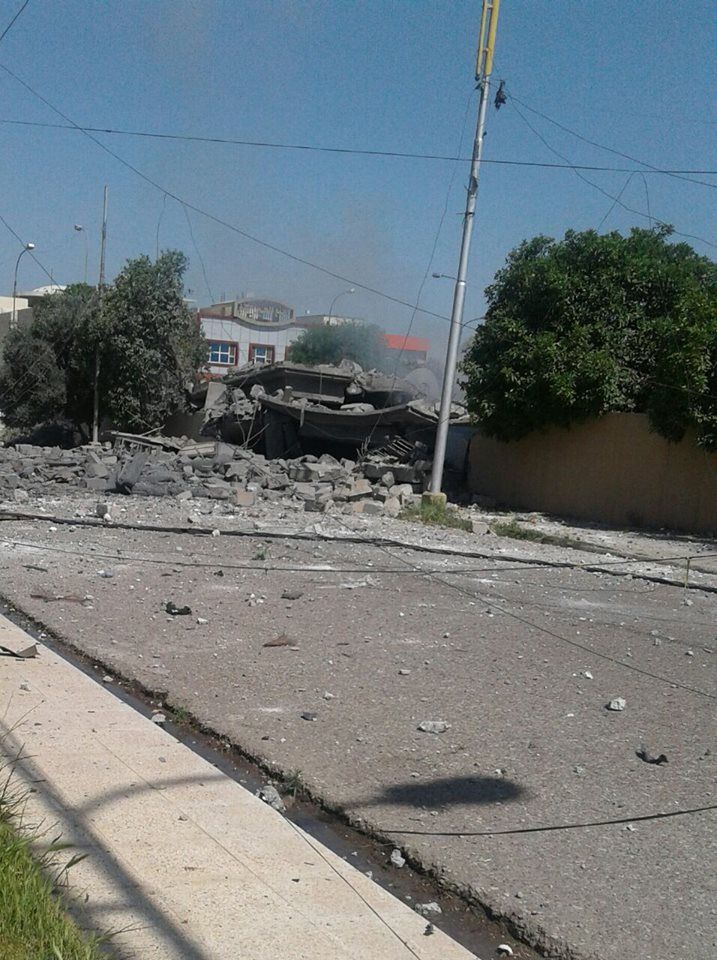 Home reportedly destroyed in a Coalition strike on Mosukl April 20th which was said to have killed a family of five. 