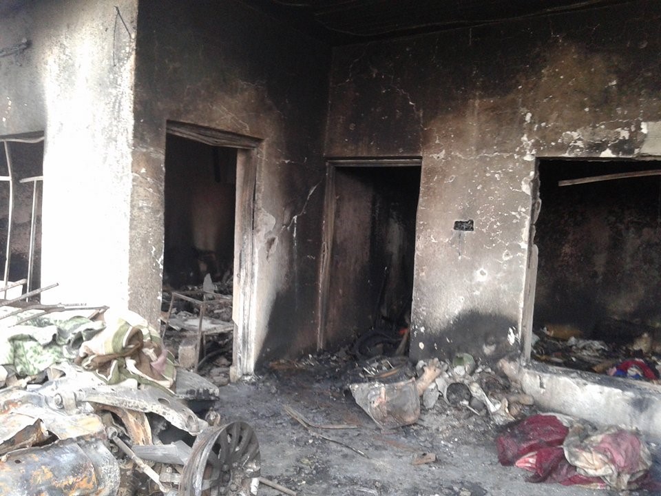 The house in Al-Rashidiyah neighbourhood, Mosul, after the Coalition strike that killed up to 15 people (photo by family member)