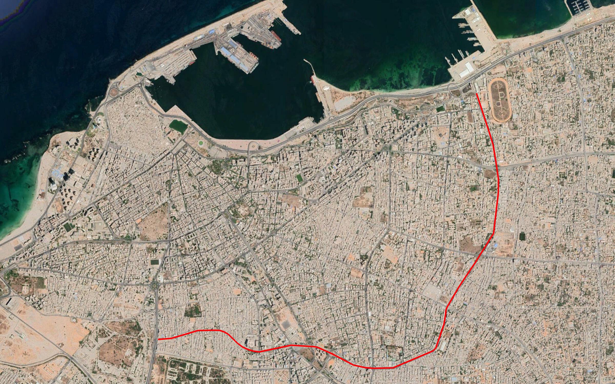 Reports of the incident mention Al Sour road (طريق السور).