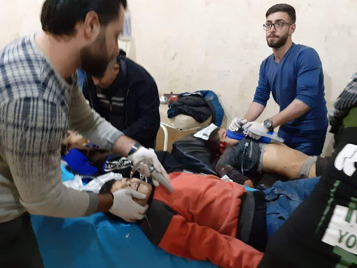 Most of those killed and injured in the alleged Turkish strike on Tal Rifaat, Dec 2nd 2019, are children (via SOHR).