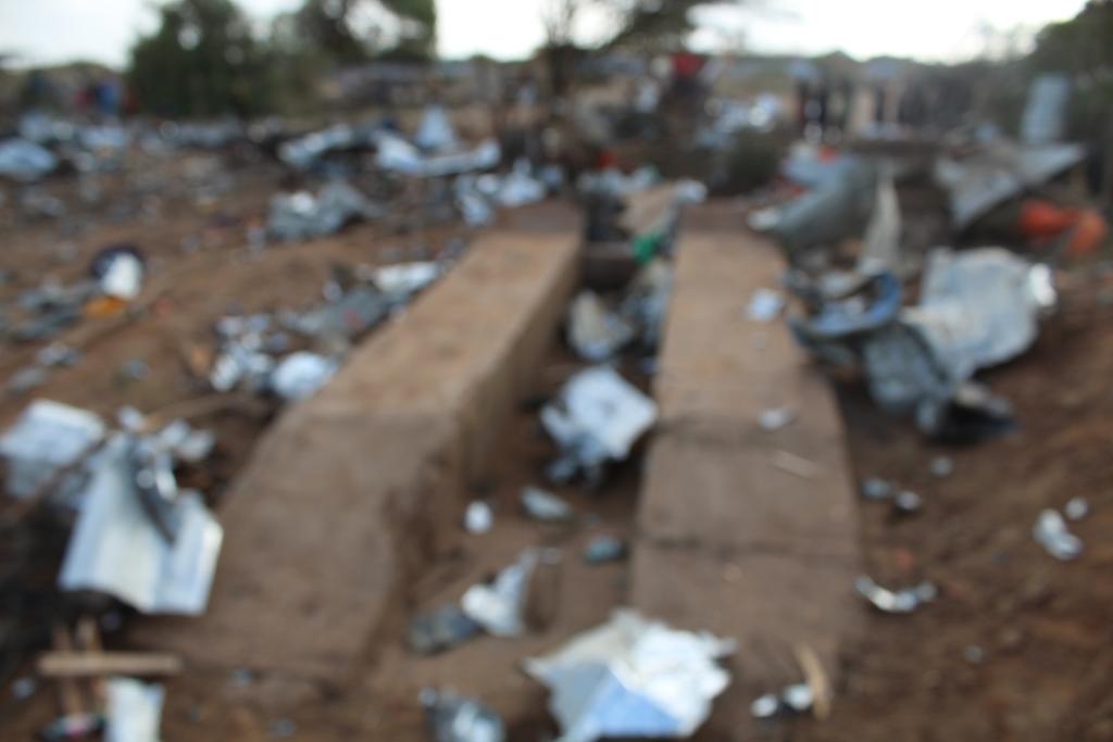Reported damage at Kunyo Barrow following a lethal US airstrike on February 23rd 2019 (via Gundhig)