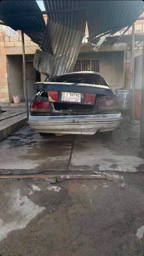 Effects of the US strike in Al-Qaim district on February 3, 2024. (Image posted by ِMountather Al Zaydi)