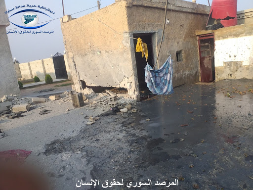 Aftermath of alleged Turkish shelling on residential areas in Ain Issa, Raqqa on Nov 28th, 2020. (via SOHR)