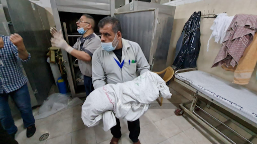 Image of a child allegedly killed in strikes on Al Jeniya neighborhood on May 13, 2021. (Image posted by Paltoday News)